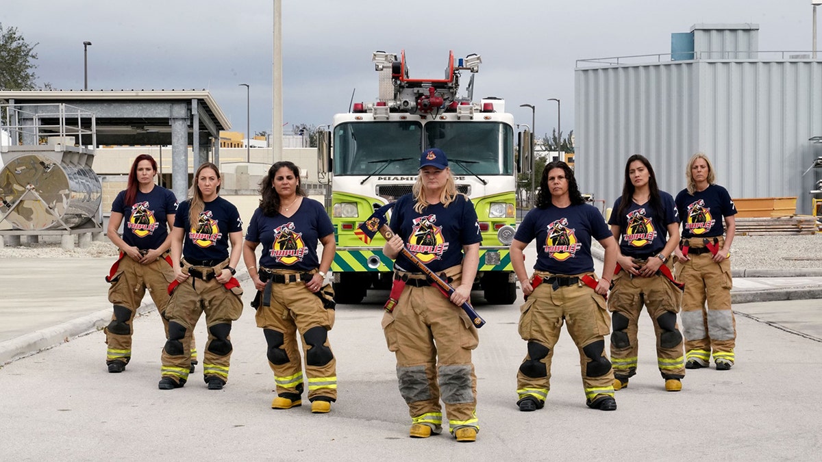 guiler and female firefighters